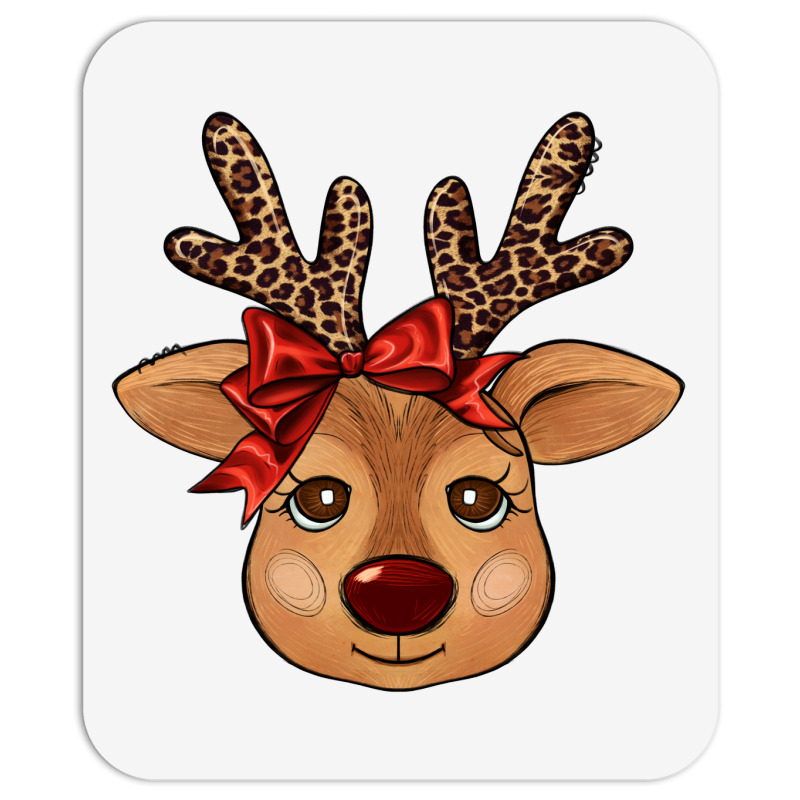 Reindeer Face Mousepad | Artistshot