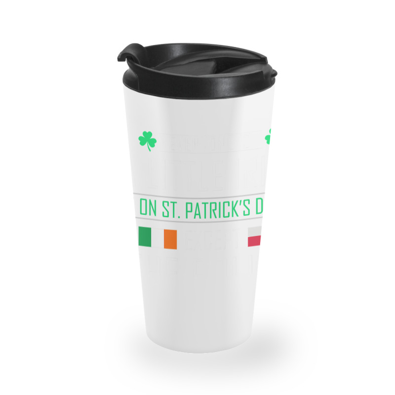 Polish Irish On St Patrick's Day Travel Mug | Artistshot