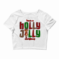 Hava A Holly Jolly Christmas Reindeer Crop Top | Artistshot