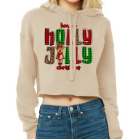 Hava A Holly Jolly Christmas Reindeer Cropped Hoodie | Artistshot