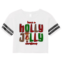 Hava A Holly Jolly Christmas Reindeer Scorecard Crop Tee | Artistshot