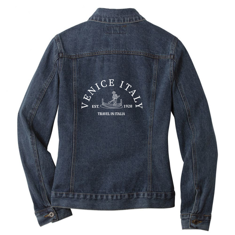 Venice Italy Ladies Denim Jacket by adrianwarren | Artistshot