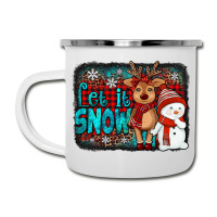 Let It Snow Reindeer And Snowman Camper Cup | Artistshot