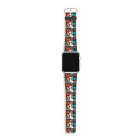 Let It Snow Reindeer And Snowman Apple Watch Band | Artistshot