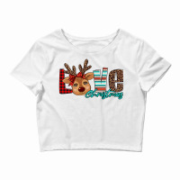 Love Christmas Reindeer Crop Top | Artistshot