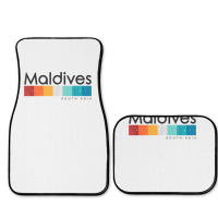 Vintage Maldives South Asia Retro Design T Shirt Full Set Car Mats | Artistshot