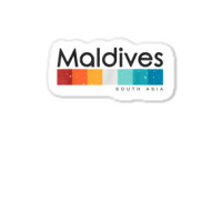 Vintage Maldives South Asia Retro Design T Shirt Sticker | Artistshot