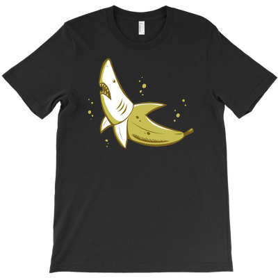 Banana Shark T-shirt Designed By Mdk Art