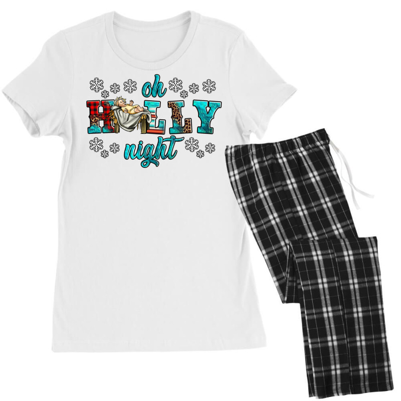 Oh Holly Night Baby Jesus Women's Pajamas Set | Artistshot