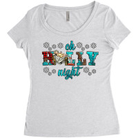 Oh Holly Night Baby Jesus Women's Triblend Scoop T-shirt | Artistshot