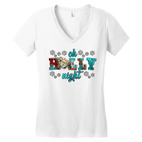 Oh Holly Night Baby Jesus Women's V-neck T-shirt | Artistshot