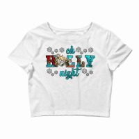 Oh Holly Night Baby Jesus Crop Top | Artistshot