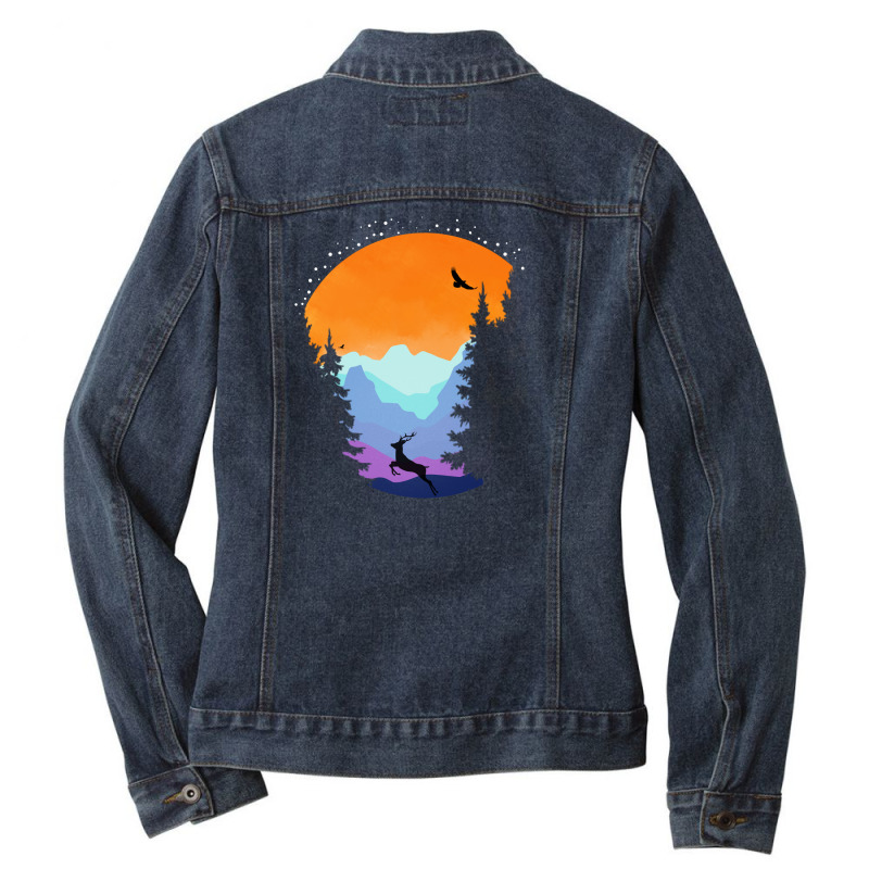 Mountain Vibe Ladies Denim Jacket | Artistshot