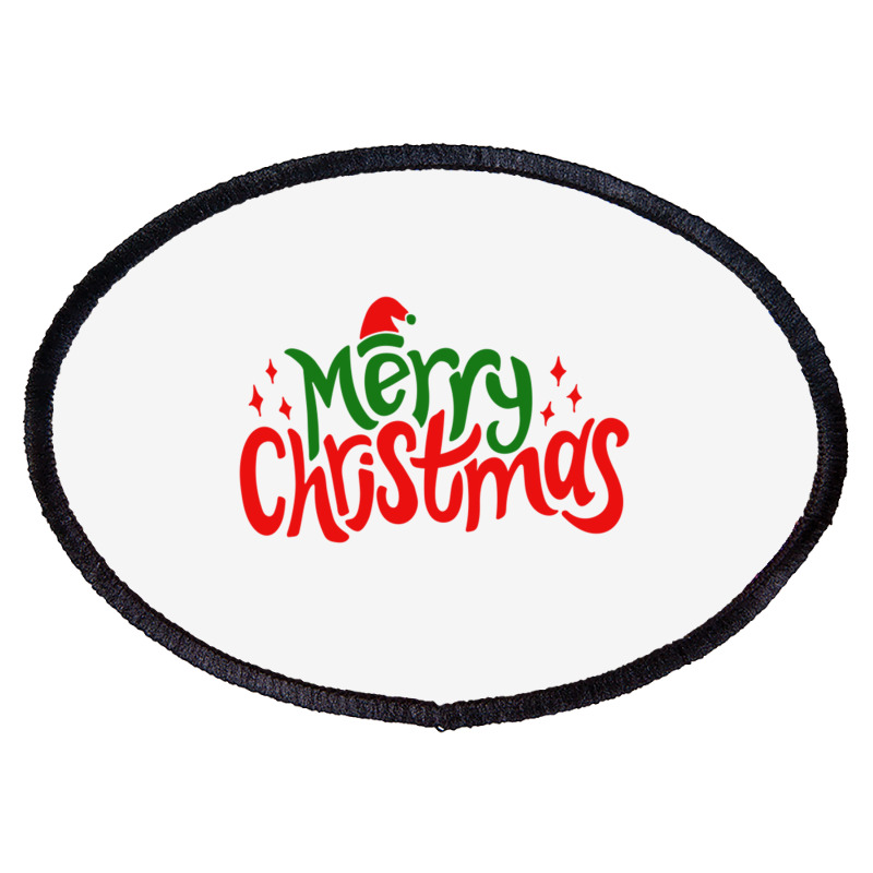 Special Design Merry Christmas And Happy New Year Tihtan Oval Patch | Artistshot