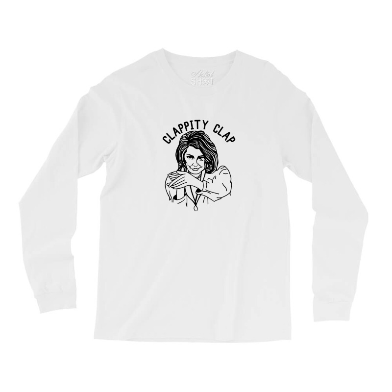 Nancy Pelosi Clappity Clap Long Sleeve Shirts | Artistshot