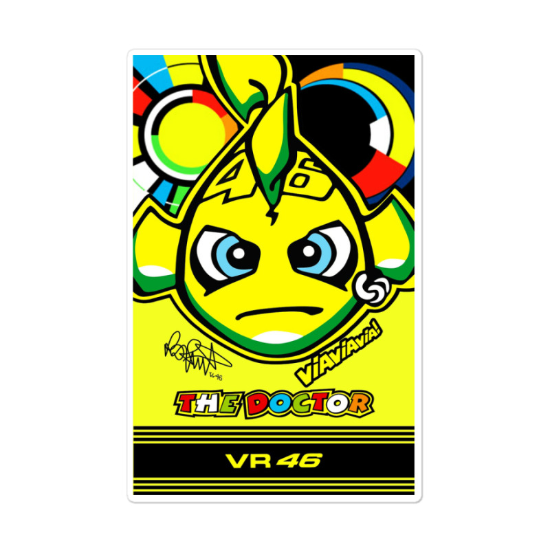 Custom Best Valentino Rossi The Doctor46 Racing Tihtan Sticker By