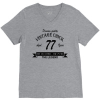 Wintage Chick 77 V-neck Tee | Artistshot