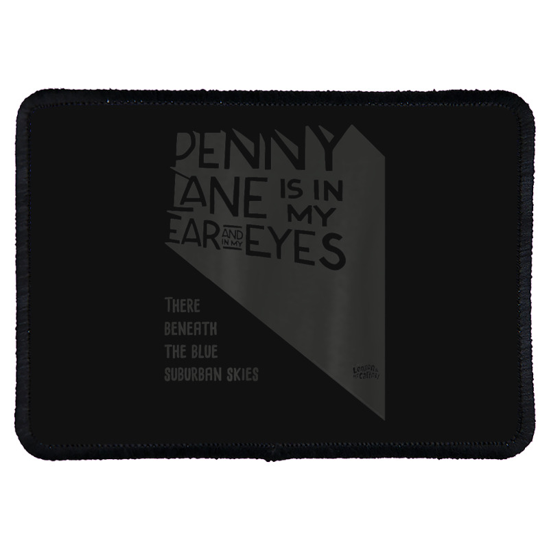 Lyrics By Lennon And Mccartney - Penny Lane Women Men Rectangle Patch | Artistshot