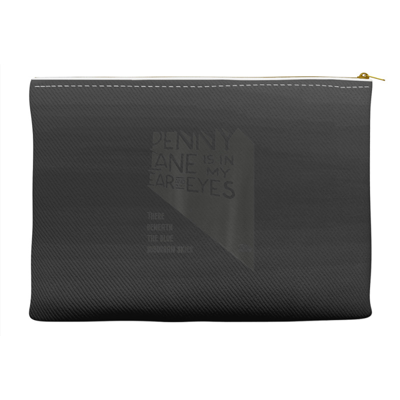 Lyrics By Lennon And Mccartney - Penny Lane Women Men Accessory Pouches | Artistshot