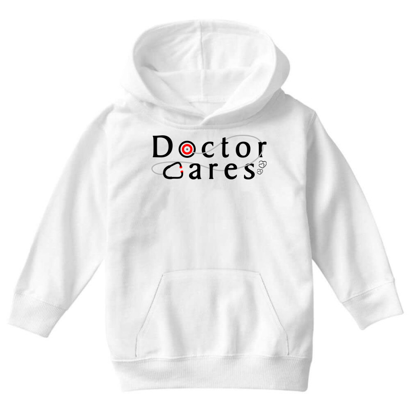 Doctor Cares Youth Hoodie by imab | Artistshot