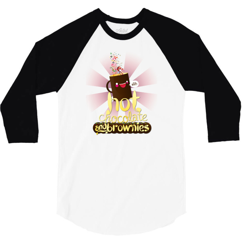 Hot Chocolate & Brownies 3/4 Sleeve Shirt | Artistshot