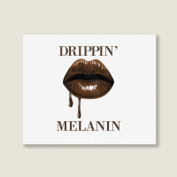 Womens Drippin Melanin Lips Black History Pride Blm African Women Tank Landscape Canvas Print | Artistshot