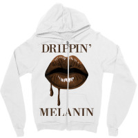 Womens Drippin Melanin Lips Black History Pride Blm African Women Tank Zipper Hoodie | Artistshot