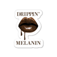 Womens Drippin Melanin Lips Black History Pride Blm African Women Tank Sticker | Artistshot