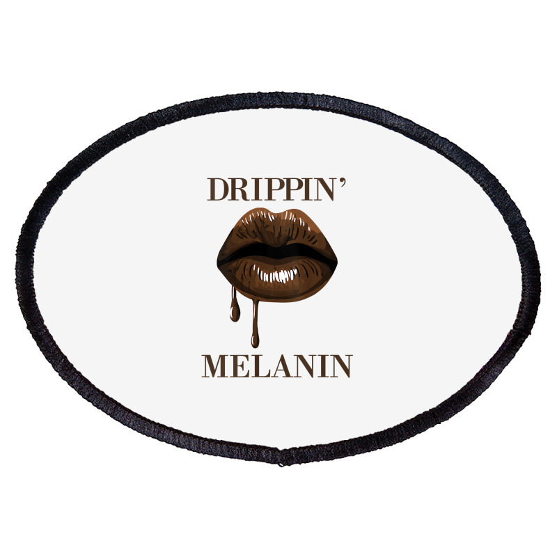 Womens Drippin Melanin Lips Black History Pride Blm African Women Tank Oval Patch | Artistshot