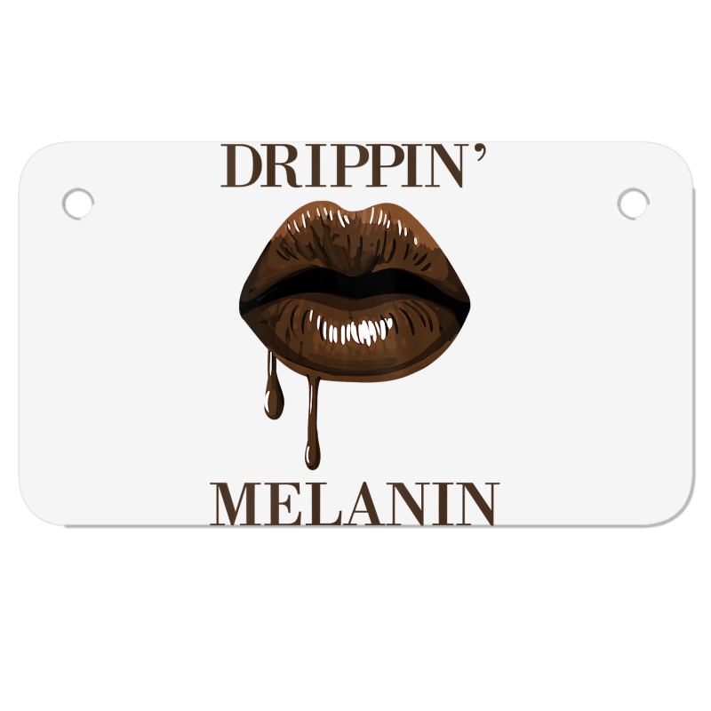 Womens Drippin Melanin Lips Black History Pride Blm African Women Tank Motorcycle License Plate | Artistshot