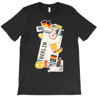 Berlin Germany Boarding Pass Airplane Ticket Travel T Shirt T-shirt | Artistshot