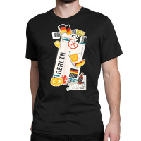 Berlin Germany Boarding Pass Airplane Ticket Travel T Shirt Classic T-shirt | Artistshot