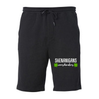 Shenanigans Coordinator  Saint Irish Pats St, Patrick's Day Fleece Short | Artistshot