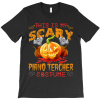 This Is My Scary Piano Teacher Costume Pumpkin Halloween Design Charac T-shirt | Artistshot