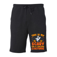 This Is My Scary Pre K Teacher Costume Halloween Arts Characters Fleece Short | Artistshot