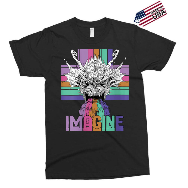 Womens Imagine Magical And Mythical Fantasy Dragons Character Videogam Exclusive T-shirt by HailieDesign | Artistshot