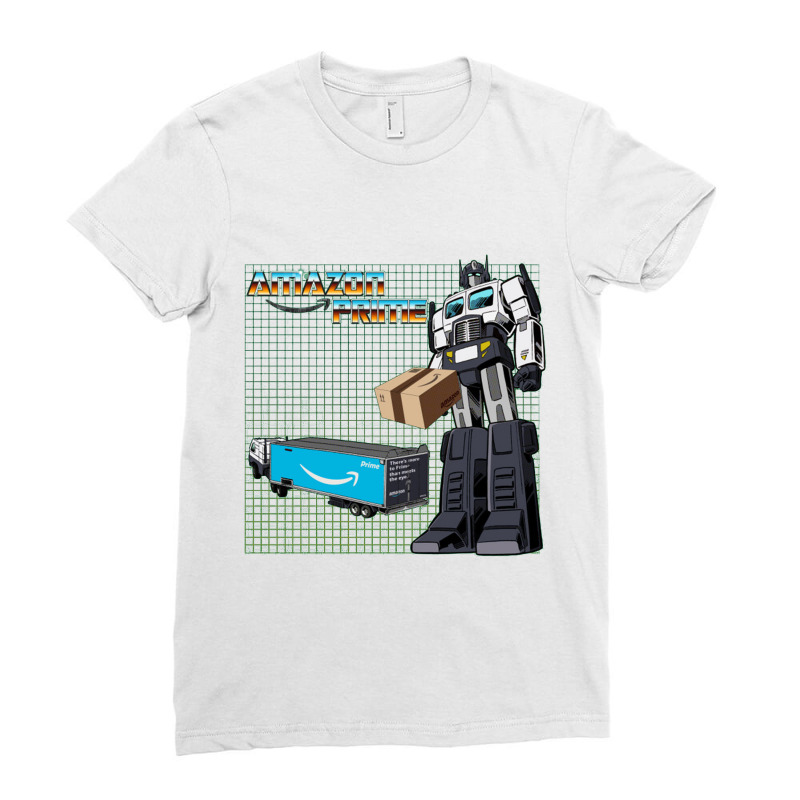 Amazon Prime (optimus) Transformers Truck  Transformers Ladies Fitted T-Shirt by nbobatiga | Artistshot