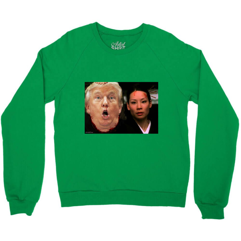 Trump Meets O Ren Ishii   Trump Crewneck Sweatshirt | Artistshot