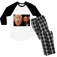 Trump Meets O Ren Ishii   Trump Men's 3/4 Sleeve Pajama Set | Artistshot