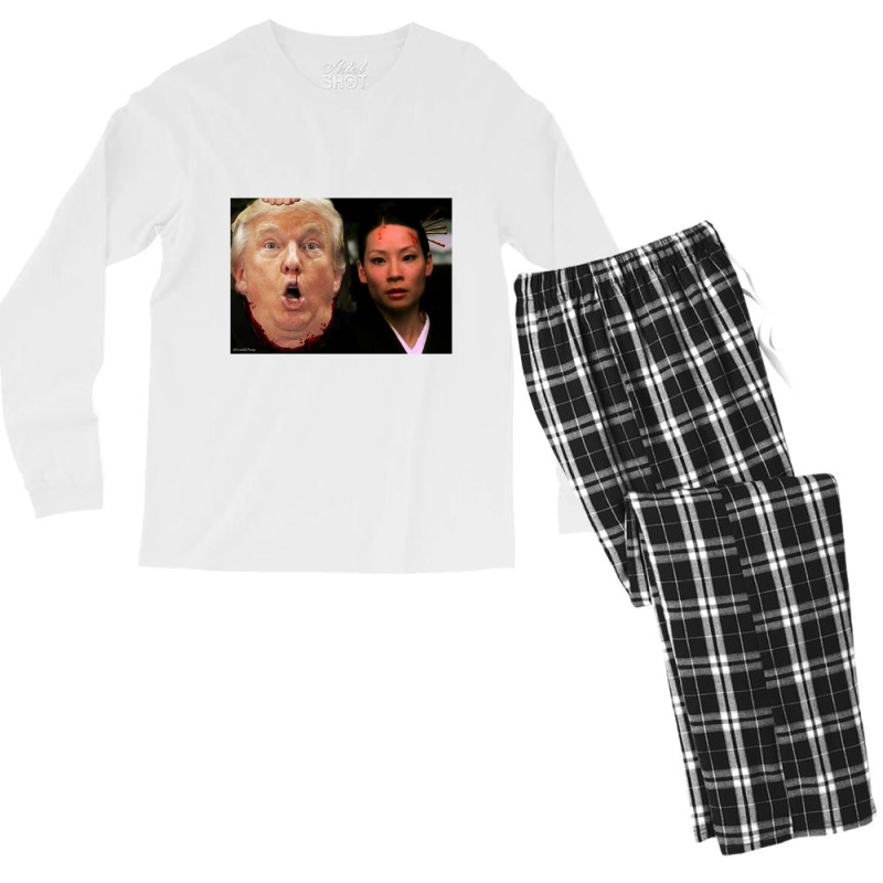 Trump Meets O Ren Ishii   Trump Men's Long Sleeve Pajama Set | Artistshot