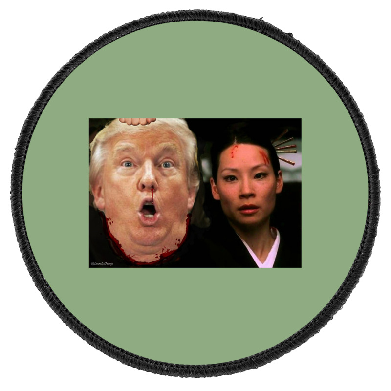 Trump Meets O Ren Ishii   Trump Round Patch | Artistshot