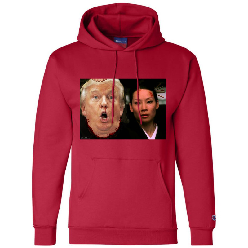 Trump Meets O Ren Ishii   Trump Champion Hoodie | Artistshot