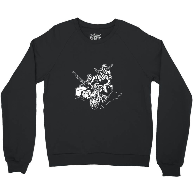 German Military Sidecar Crewneck Sweatshirt by kincobandeng | Artistshot