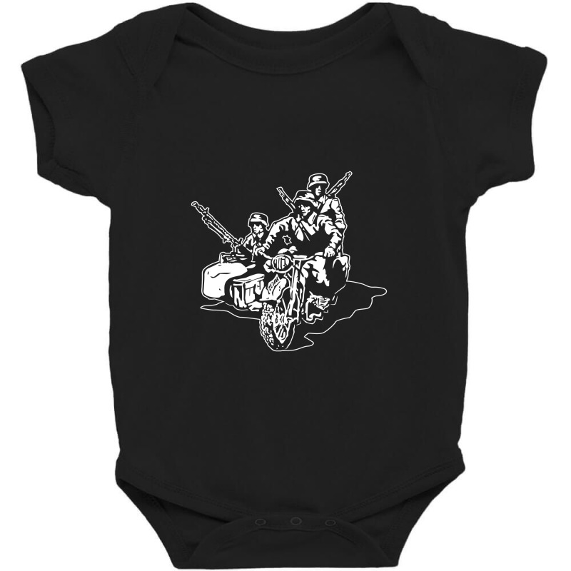 German Military Sidecar Baby Bodysuit by kincobandeng | Artistshot