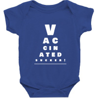 Vaccinated Eye Chart   Vaccinated Baby Bodysuit | Artistshot