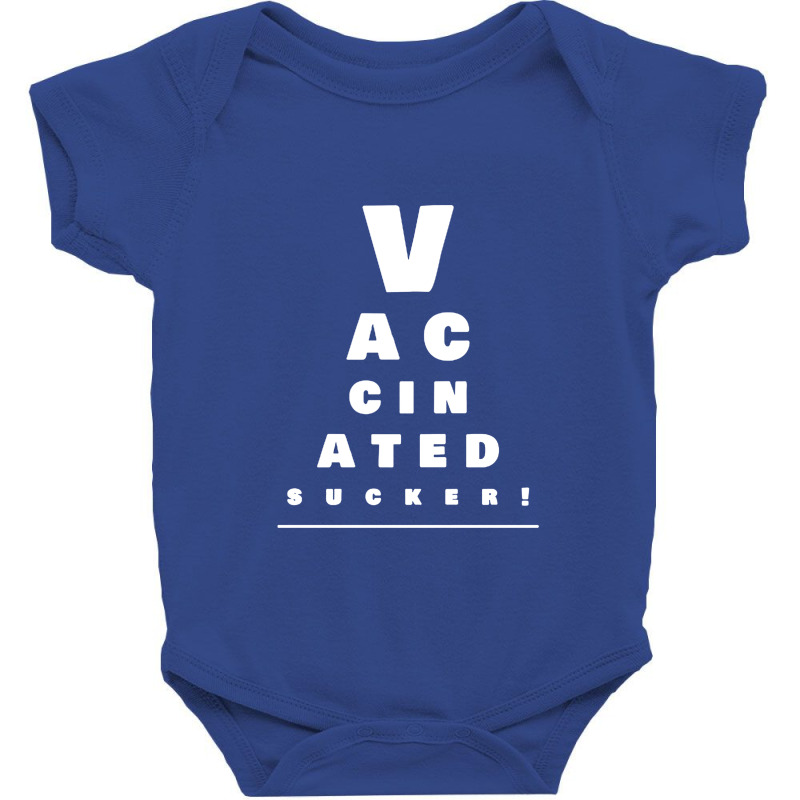 Vaccinated Eye Chart   Vaccinated Baby Bodysuit by obatpari | Artistshot