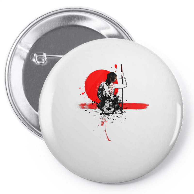 Geisha Japanese Samurai Woman Warrior Adult Unisex T Shirt Pin-back Button | Artistshot