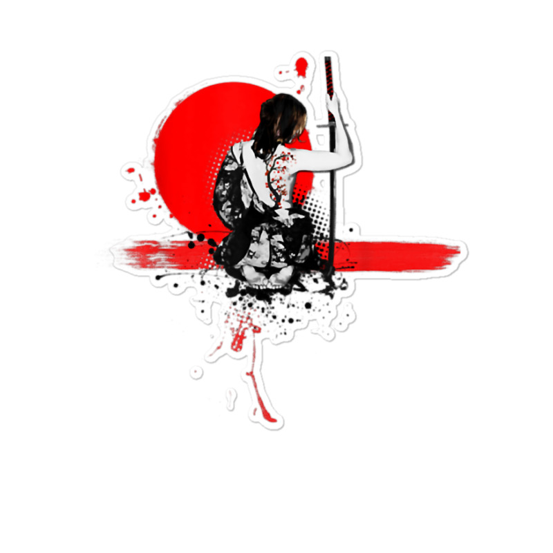 Geisha Japanese Samurai Woman Warrior Adult Unisex T Shirt Sticker | Artistshot