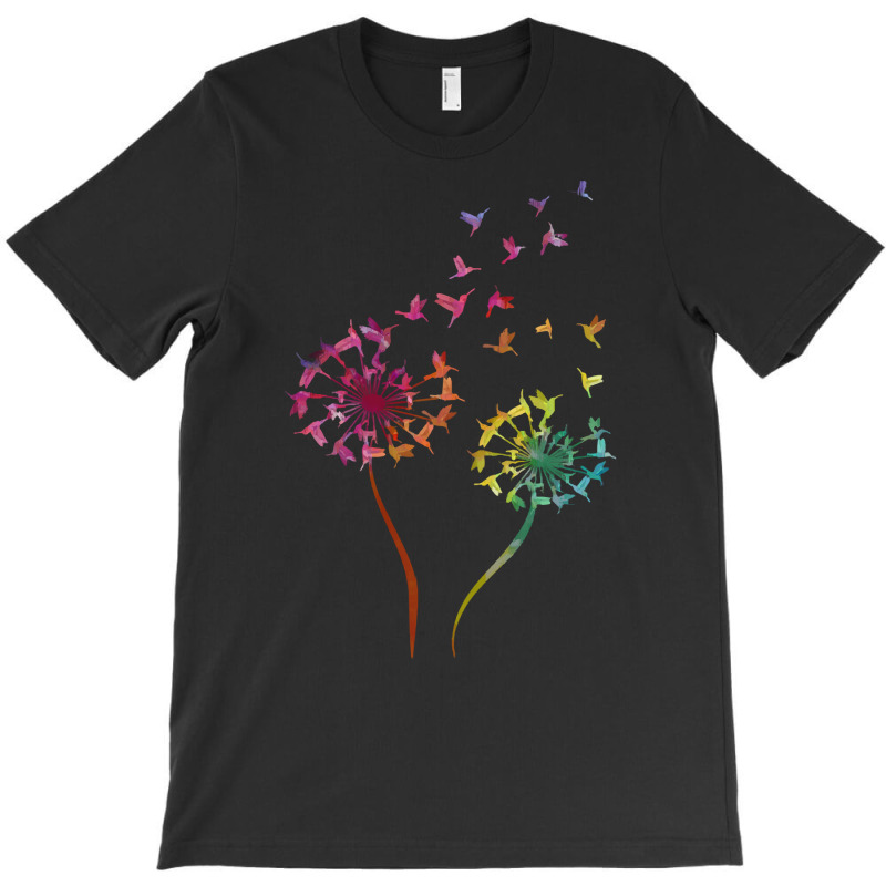 Flower Dandelion Hummingbird T  Shirt Tie Dye Dandelion Hummingbird Fl T-Shirt by orangesagreement | Artistshot