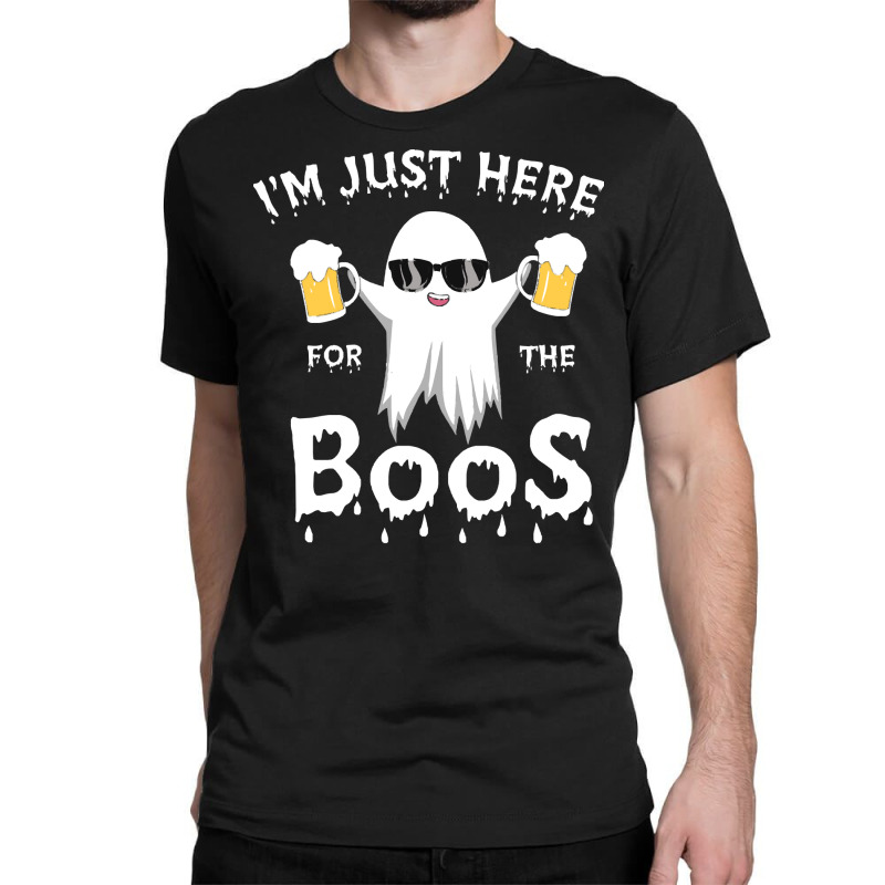 Funny Halloween Costumes T  Shirt Halloween I Am Just Here For Beer Bi Classic T-shirt by orangesagreement | Artistshot